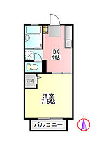 ベーシックハウスA 105 ｜ 岐阜県岐阜市東改田字再勝（賃貸アパート1DK・1階・25.92㎡） その2