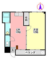 シャルムレジデンスII 301 ｜ 岐阜県岐阜市村雨町（賃貸マンション1LDK・3階・44.96㎡） その2