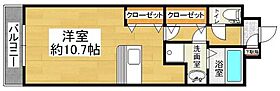 コスモス大里 302 ｜ 福岡県北九州市門司区大里本町3丁目1-22（賃貸マンション1R・3階・34.00㎡） その2