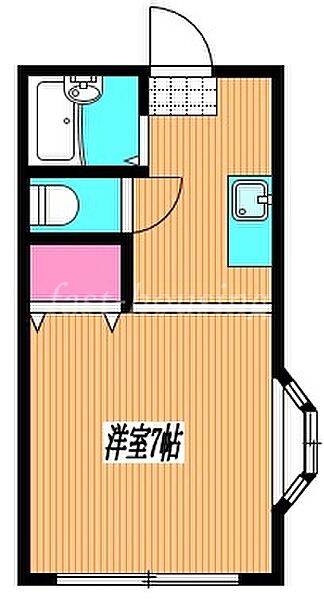 東京都小金井市本町3丁目(賃貸アパート1K・1階・21.73㎡)の写真 その2