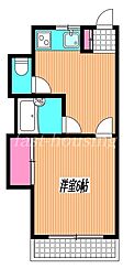 京王井の頭線 三鷹台駅 徒歩15分の賃貸アパート 1階1DKの間取り