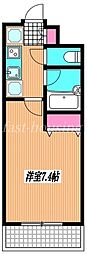 メゾン・ラフィーネ 1Kの間取図画像