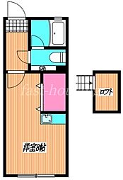 カナディアンロフト ワンルームの間取図画像