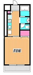 シグナスグランコート 1Kの間取図画像