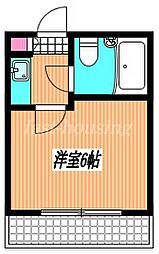 スカラーマンション御殿山 1Kの間取図画像
