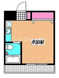 コートプレシャス ワンルームの間取図画像
