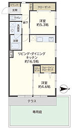 間取図画像 2LDK