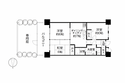 サニークレスト真鶴 3DKの間取図画像