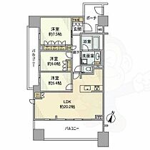 クリオレジダンス赤池ザ・マークス　定借2027年4月  ｜ 愛知県日進市赤池２丁目201番（賃貸マンション3LDK・9階・85.08㎡） その2