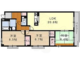 愛知県名古屋市天白区表山１丁目612番（賃貸マンション3LDK・1階・94.80㎡） その2