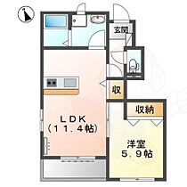 クレスト  ｜ 愛知県名古屋市天白区大根町（賃貸アパート1LDK・1階・42.54㎡） その2