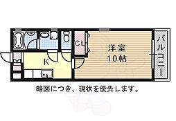 MIYABIROU 1Kの間取図画像