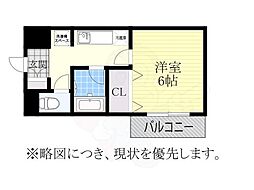 メゾン・ド・ピュア 1Kの間取図画像