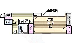 グランパス豊年 1Kの間取図画像