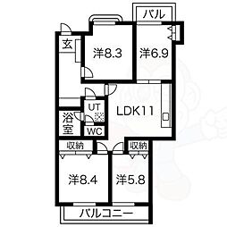 間取図画像 4LDK