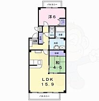 ラフィネII  ｜ 愛知県名古屋市緑区大形山（賃貸アパート2LDK・1階・61.29㎡） その2