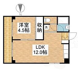 タマキビル 1LDKの間取図画像