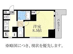 ファミリー白砂 1Kの間取図画像