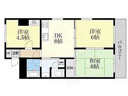 ひかりビルひかりマンション 3DKの間取図画像