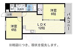 アルトーレ 2LDKの間取図画像