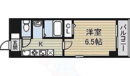 名古屋市営鶴舞線 荒畑駅 徒歩4分の賃貸マンション 6階1Kの間取り