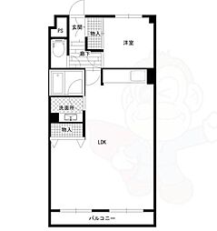 エスパシオ野並 1LDKの間取図画像