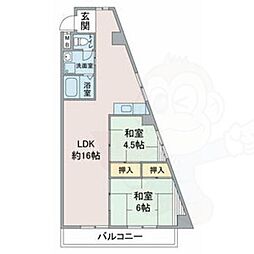 ファミリーハイツ柴田 3LDKの間取図画像