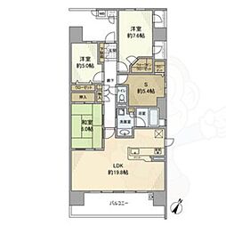 フロンティア・グリーンフォート 3SLDKの間取図画像