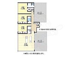 トランセット覚王山 3LDKの間取図画像