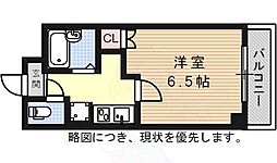 荒畑ビリーブ館 1Kの間取図画像