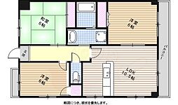 ベルルージュ上社 3LDKの間取図画像
