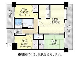 ラビデンス笠寺 3LDKの間取図画像