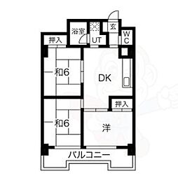 メゾンド徳川苑 3DKの間取図画像