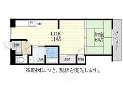 メゾンラメール 2DKの間取図画像