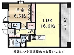 弥富通ライズ 1LDKの間取図画像