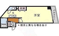 アベニール姫ヶ池 1Kの間取図画像