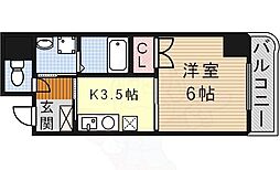 サンステイツ 1Kの間取図画像