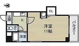 ティアイ池下 1Kの間取図画像