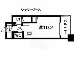 N.S.ZEAL大曽根 ワンルームの間取図画像