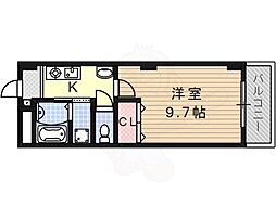 アヴァンセ 1Kの間取図画像