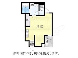 イーストウイング ワンルームの間取図画像