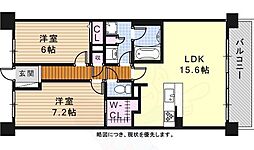 アデグランツ藤が丘 2LDKの間取図画像