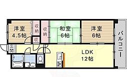 グリーンヒルズ 3LDKの間取図画像