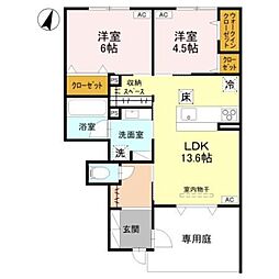グラン・マーレ 2LDKの間取図画像