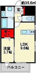 間取図画像 1LDK