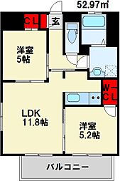 間取図画像 2LDK