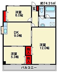 上二十町スカイマンション 3階