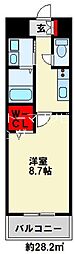 ギャラン竪町NEO 1Kの間取図画像