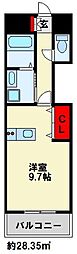 北九州市小倉北区片野3丁目マンション ワンルームの間取図画像