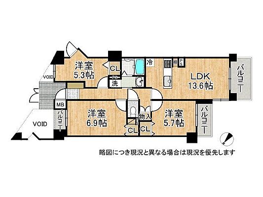 間取り 今から内覧可能　予約受付中　サントゥール八木 2階/-
